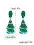 Christmas Earrings Fashion Acrylic Print Christmas Tree Christmas Stockings Gloves Stitching Earrings Christmas Holiday Party Earrings