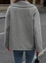 Women Spring/Fall Outerwear Casual Plain Long Sleeve Shawl Collar Jacket