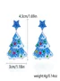 Christmas Earrings Fashion Acrylic Print Christmas Tree Christmas Stockings Gloves Stitching Earrings Christmas Holiday Party Earrings