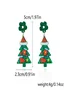 Christmas Earrings Fashion Acrylic Print Christmas Tree Christmas Stockings Gloves Stitching Earrings Christmas Holiday Party Earrings