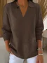 Women Plain Long Sleeve Comfy Casual Printing Sweater