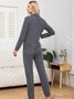 Casual Regular Fit Plain Pajama Set