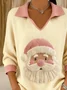 Women Santa Claus Long Sleeve Comfy Vintage Sweater