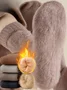 Winter Fleece-lined Thick Wool And Cashmere Warm Mid-calf Cotton Socks