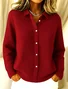 Women Plain Long Sleeve Comfy Casual Cardigan