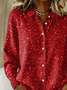 Women Christmas Long Sleeve Comfy Vintage Printing Cardigan