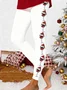 Casual Christmas Skinny Soft Clouds Ankle Pants Leggings
