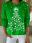 Women Christmas Long Sleeve Comfy Vintage Sweater