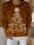 Women Christmas Long Sleeve Comfy Vintage Sweater