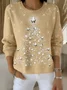 Women Christmas Long Sleeve Comfy Vintage Sweater