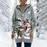 Women Wool/Knitting Santa Claus Long Sleeve Comfy Vintage Cardigan