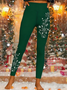 Vintage Holiday 3D Printing Long Leggings