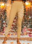 Vintage Holiday 3D Printing Long Leggings