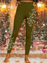 Vintage Holiday 3D Printing Long Leggings