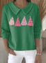 Women Christmas Long Sleeve Comfy Casual Printing Sweater