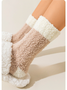 Coral Fleece Mid-calf Socks Autumn And Winter Women's Home Warm Fleece-lined Thick Plush Socks For Floors