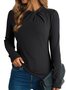 Elegant Plain Long Sleeve T-shirt