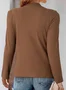 Elegant Plain Long Sleeve T-shirt