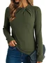 Elegant Plain Long Sleeve T-shirt