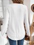 Plain Crew Neck Jersey Casual Knit Top