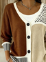 Women Abstract Long Sleeve Comfy Casual Cardigan
