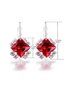 Simple Rhinestone Gem Alloy Earrings