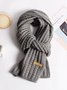 Versatile Korean Style Knitted Wool Christmas Red New Winter High-end New Year Gift Couple Scarf