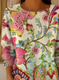 Women Floral Long Sleeve Comfy Casual Printing Sweater