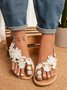 Women's Lace Romantic Flower Decorative Summer Wedding Sandals