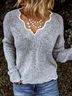 Women Solid Loose Fit Women Pullover Sweater