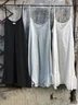 Women's Casual Cotton Ins Sleeveless Camisole Dress