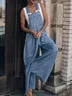 Vintage Style Baggy Wide Leg Overall Jumpsuit