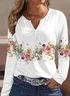 Casual Floral Loose Shirt