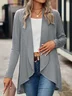 Women's Plain Regular Loose Coat