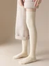 1pair Women High-Elastic Comfy Wool-Blend Over the Knee Socks
