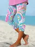 Casual Sea Capris Leggings