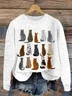 Women Knitted 3D Printing Long Sleeve Comfy Casual Sweater