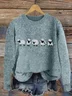 Women Knitted Animal Long Sleeve Comfy Casual Sweater