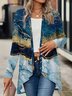 Women's Spring/Fall Cover-up Vintage Ombre Lightweight Cardigan