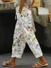 Women Casual Floral Print Comfy Long Pants