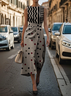 Women Geometric Crew Neck Sleeveless Comfy Vintage Printing Maxi Dress