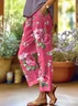 Casual Floral Long Printing Pant