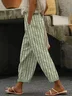 Casual Striped Long Printing Pant