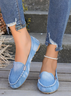 Casual Plain Slip On Flat Heel Shallow Shoes