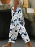 Casual Floral Long Printing Pant