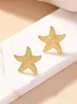 Beach Style Starfish Earrings For Women European And American Ins Style Exaggerated Fashion Earrings Temperament Street Shot Earrings