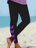 Women Butterfly Casual All Season Printing Long Leggings