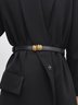 Adjustable Waist Belt For Sweater Dress And Down Jacket With Buckle Hooks, Small Decorative Belt