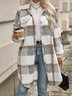 Women Spring/Fall Outerwear Casual Geometric Long Sleeve Shawl Collar Jacket