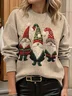 Women Christmas Long Sleeve Comfy Casual Printing Sweater